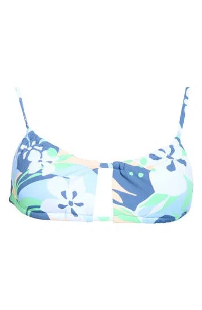 Roxy Beach Classic Bikini Top In Blue