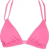 Roxy Beach Classic Triangle Bikini Top In Pink