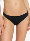 Roxy Sd Beach Classics Moderate Bikini Bottoms In Black
