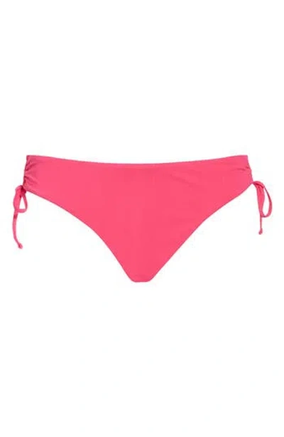 Roxy Beach Classics Side Tie Hipster Bikini Bottoms In Pink