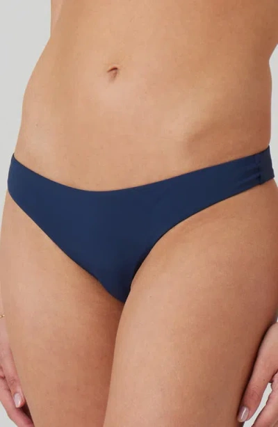 Roxy Beach Classics Tanga Bikini Bottoms In Blue