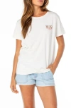 Roxy Beach Day Graphic T-shirt In White