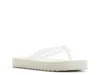 Roxy Beach Up Platform Flip Flop In White