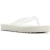 Roxy Beach Up Platform Flip Flop In White