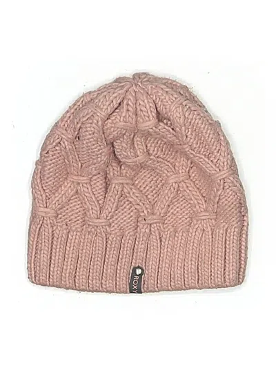 Pre-owned Roxy Beanie Hat In Pink