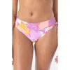 Roxy Bell Blooms Cinched Hipster Bikini Bottoms
