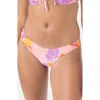 Roxy Bell Blooms Hipster Cheeky Bikini Bottoms In Multi