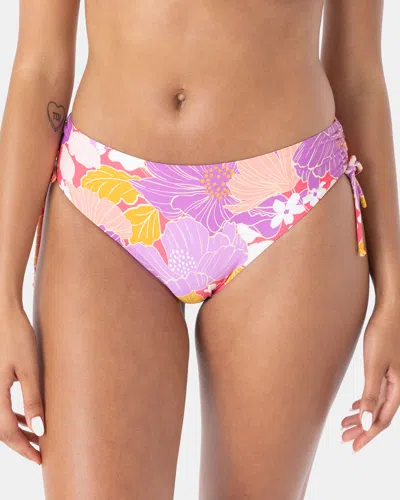 Roxy Bell Bottom Blooms Hipster Lace Full Bikini Bottom In Multi