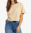 Roxy Better Beach Short Sleeve Tee In Beige In Neutral