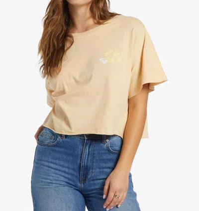 Roxy Better Beach Short Sleeve Tee In Beige In Neutral
