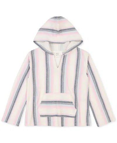 Roxy Kids' Big Girls Daydreamin Striped Terry Baja Hoodie In Lilac Chiffon