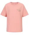 Roxy Kids' Wavy Daze Oversize Graphic T-shirt In Pink