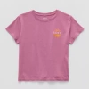 Roxy Big Kid Girls Crew Neck Short Sleeve Classic Fit Graphic T-shirt In Pink