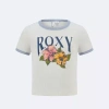 Roxy Big Kid Girls Crew Neck Short Sleeve Fitted Graphic T-shirt In White