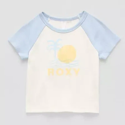 Roxy Big Kid Girls Crew Neck Short Sleeve Oversized Graphic T-shirt In Blue