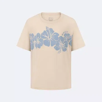 Roxy Big Kid Girls Crew Neck Short Sleeve Oversized Graphic T-shirt In Pink