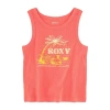 Roxy Big Kid Girls Scoop Neck Sleeveless Tank Top In Red