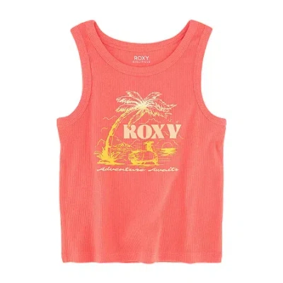 Roxy Big Kid Girls Scoop Neck Sleeveless Tank Top In Red