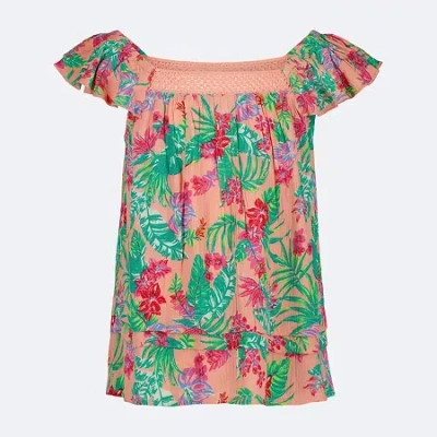 Roxy Big Kid Girls Square Neck Sleeveless Tank Top In Multi