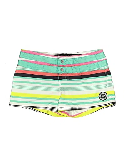 Pre-owned Roxy Kids' Board Shorts In Green