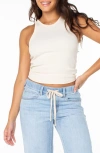 Roxy Boardwalk Racerback Tank In White