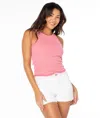 Roxy Boardwalk Racerback Tank In Pink