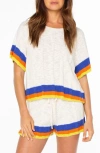Roxy Cabana Club Tee Stripe Top In Multi
