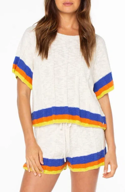 Roxy Cabana Club Tee Stripe Top In Multi