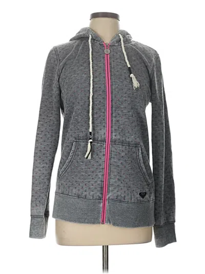 Pre-owned Roxy Cardigan Sweater In Gray