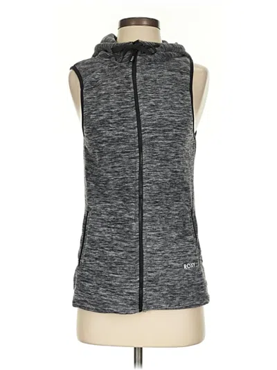 Pre-owned Roxy Cardigan Sweater In Gray