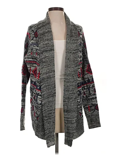 Pre-owned Roxy Cardigan Sweater In Gray