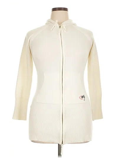 Pre-owned Roxy Cardigan Sweater In Ivory
