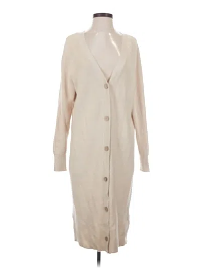 Pre-owned Roxy Cardigan Sweater In Ivory