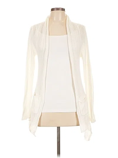 Pre-owned Roxy Cardigan Sweater In Ivory
