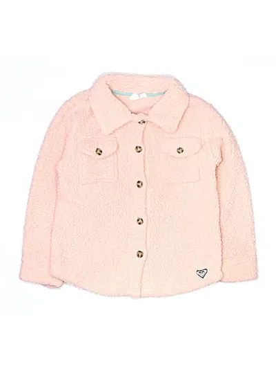 Pre-owned Roxy Kids' Cardigan Sweater In Pink