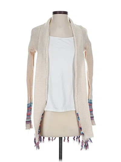 Pre-owned Roxy Cardigan Sweater In Tan