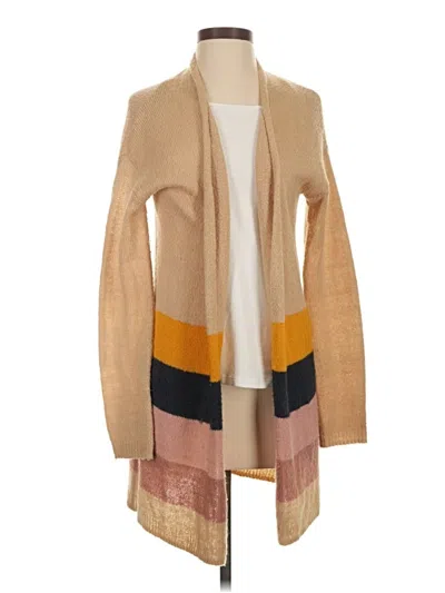 Pre-owned Roxy Cardigan Sweater In Tan