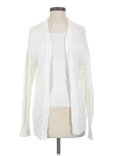 Pre-owned Roxy Cardigan Sweater In White