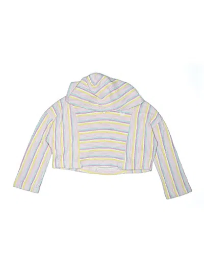 Pre-owned Roxy Kids' Cardigan Sweater In White