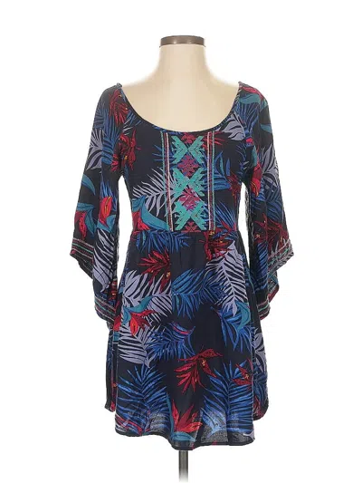 Pre-owned Roxy Casual Dress In Blue