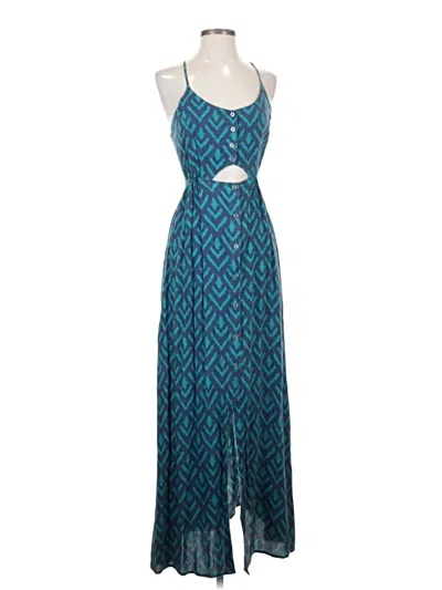 Pre-owned Roxy Casual Dress In Blue