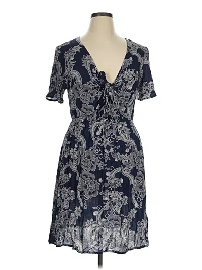 Pre-owned Roxy Casual Dress In Blue