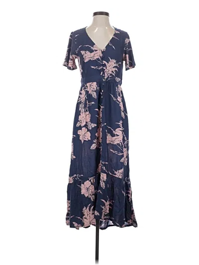 Pre-owned Roxy Casual Dress In Blue