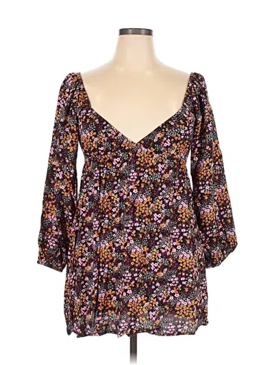 Pre-owned Roxy Casual Dress In Brown