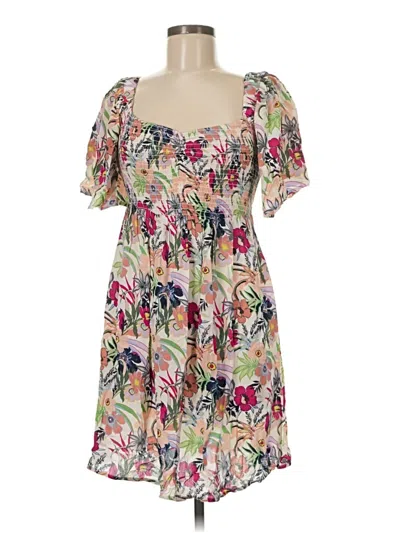 Pre-owned Roxy Casual Dress In Brown