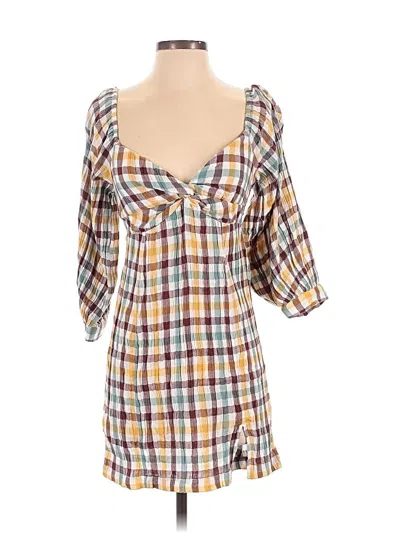 Pre-owned Roxy Casual Dress In Brown