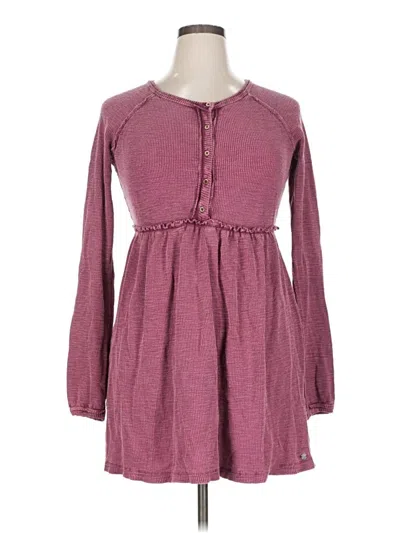 Pre-owned Roxy Casual Dress In Burgundy