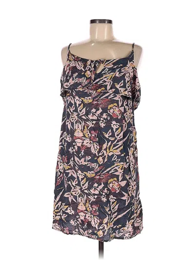 Pre-owned Roxy Casual Dress In Gray