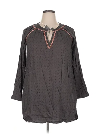 Pre-owned Roxy Casual Dress In Gray