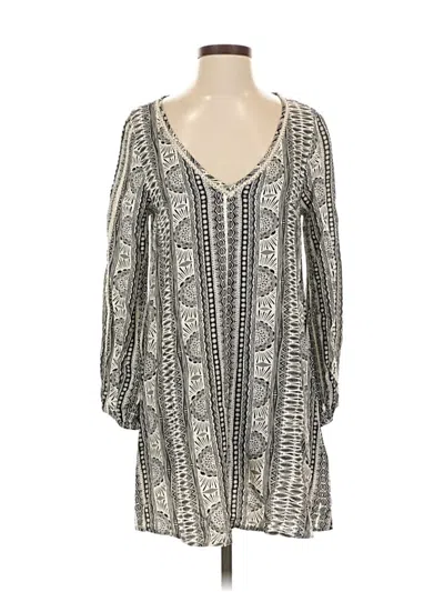 Pre-owned Roxy Casual Dress In Gray